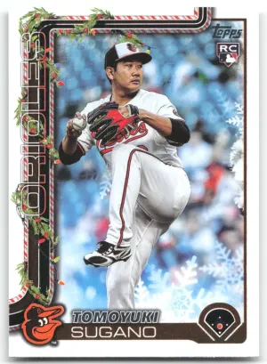 Tomoyuki Sugano Rookie 2025 Topps Holiday Baltimore Orioles