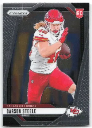 Carson Steele Rookie 2024 Panini Prizm Kansas City Chiefs