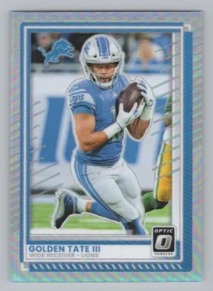 Golden Tate III 2025 Donruss Optic Holo Detroit Lions