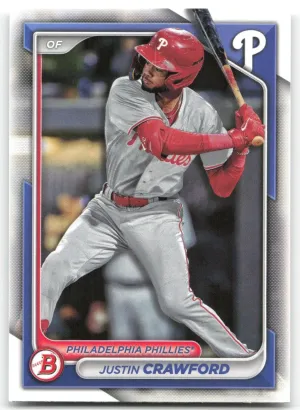 Justin Crawford 2024 Bowman Prospects Philadelphia Phillies