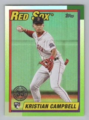Kristian Campbell 2025 Topps Update 1990 Topps Baseball 35th Anniversary Red Sox