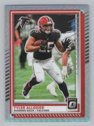 Tyler Allgeier 2025 Donruss Optic Holo Falcons