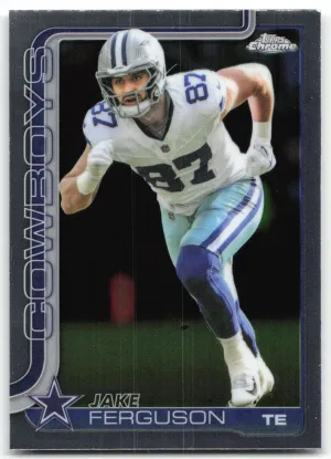 Jake Ferguson 2025 Topps Chrome Dallas Cowboys