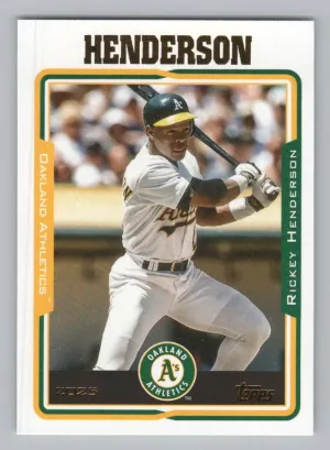 Rickey Henderson 2025 Topps Archives Oakland Athletics