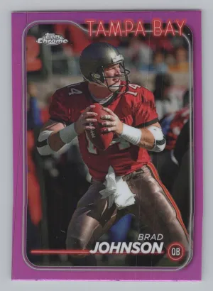 Brad Johnson 2024 Topps Chrome Pink Refractor Tampa Bay Buccaneers
