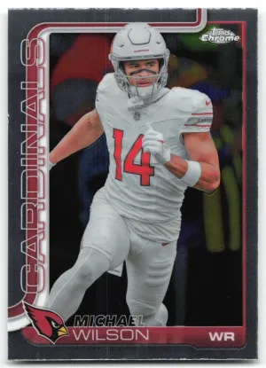 Michael Wilson 2025 Topps Chrome Arizona Cardinals