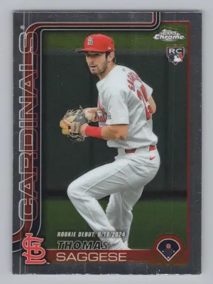 Thomas Saggese RC 2025 Topps Chrome Update Cardinals