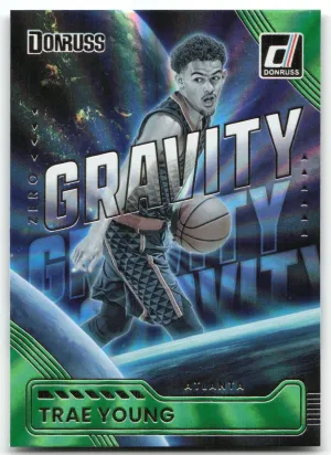 Trae Young 2025-26 Donruss Zero Gravity Holo Green Laser Atlanta Hawks