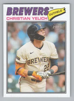 Christian Yelich 2026 Topps Heritage Milwaukee Brewers