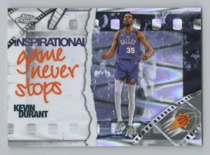 Kevin Durant 2025-26 Topps Chrome Inspirational RayWave Refractor Phoenix Suns