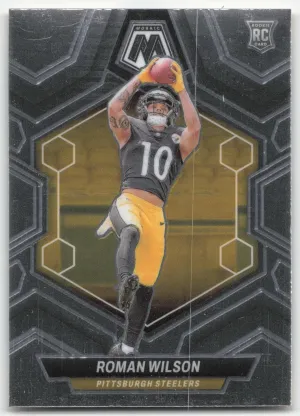 Roman Wilson Rookie 2024 Panini Mosaic Pittsburgh Steelers