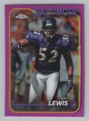 Ray Lewis 2024 Topps Chrome Pink Refractor Baltimore Ravens
