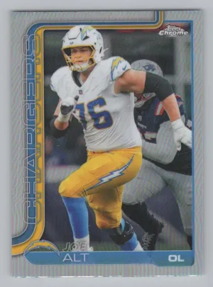Joe Alt 2025 Topps Chrome Refractor Los Angeles Chargers