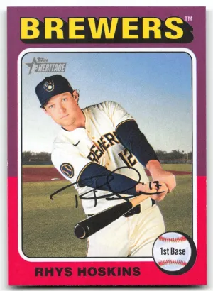 Rhys Hoskins 2024 Topps Heritage Brewers