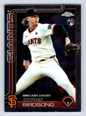 Hayden Birdsong RC 2025 Topps Chrome Update Giants