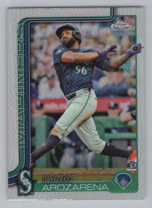Randy Arozarena 2025 Topps Chrome Refractors Seattle Mariners