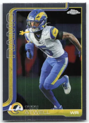 Tutu Atwell 2025 Topps Chrome Los Angeles Rams