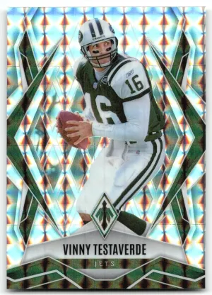 Vinny Testaverde 2025 Panini Phoenix Silver Pyramids Prizm New York Jets