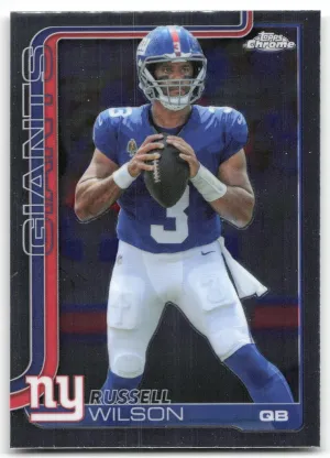 Russell Wilson 2025 Topps Chrome New York Giants