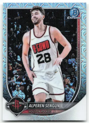 Alperen Sengun 2025-26 Bowman Chrome Mojo Refractor Rockets