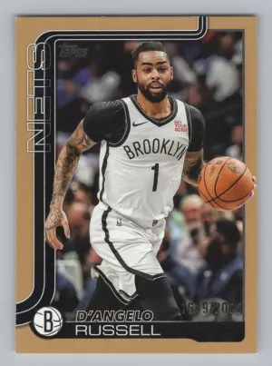 D'Angelo Russell 2025-26 Topps Gold #/2025 Nets