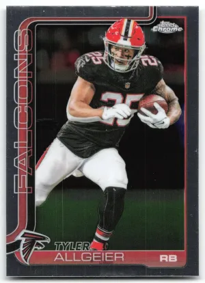 Tyler Allgeier 2025 Topps Chrome Atlanta Falcons