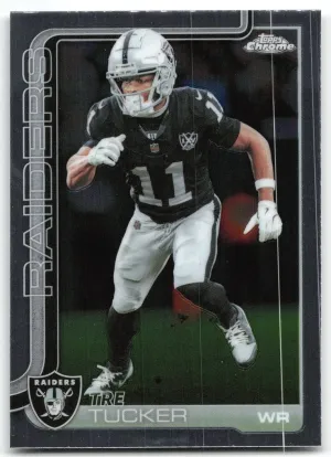 Tre Tucker 2025 Topps Chrome Las Vegas Raiders