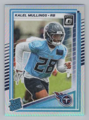 Kalel Mullings RC 2025 Donruss Optic Holo Titans