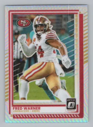 Fred Warner 2025 Donruss Optic Holo San Francisco 49ers