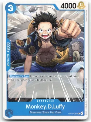Monkey.D.Luffy (OP15-051) #OP15-051 Uncommon | Adventure on Kami's Island | 2026