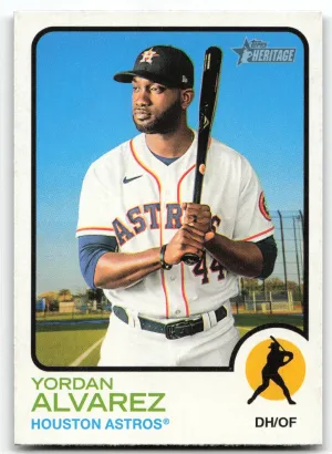 Yordan Alvarez 2022 Topps Heritage Houston Astros