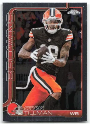 Cedric Tillman 2025 Topps Chrome Cleveland Browns
