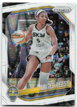 Angel Reese 2025 Panini Prizm WNBA White Seismic Prizms Chicago Sky