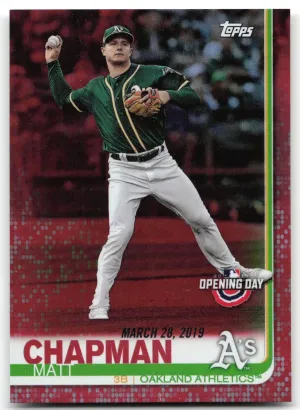 Matt Chapman 2019 Topps Opening Day Red Athletics