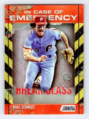 Mike Schmidt 2025 Stadium Club In Case of Emergency Philadelphia Phillies
