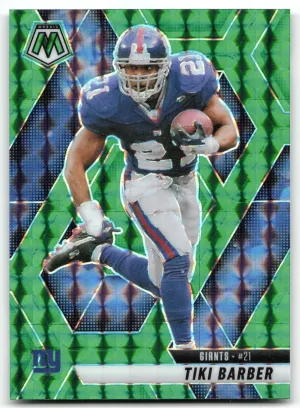 Tiki Barber 2025 Panini Mosaic Mosaic Green Giants