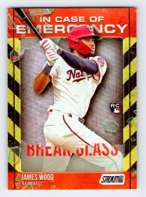 James Wood 2025 Stadium Club In Case of Emergency Nationals