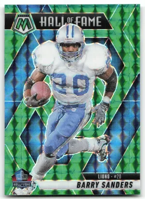 Barry Sanders 2025 Panini Mosaic Mosaic Green Lions