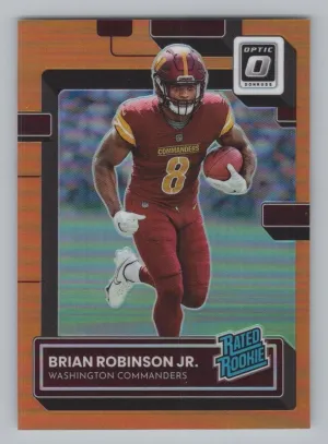 Brian Robinson Jr. RC 2022 Donruss Optic Orange #/199 Commanders