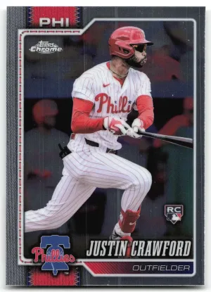 Justin Crawford Rookie 2026 Topps Chrome Philadelphia Phillies