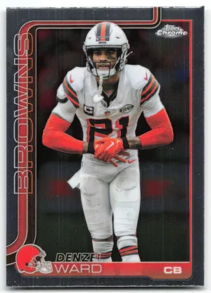 Denzel Ward 2025 Topps Chrome Cleveland Browns