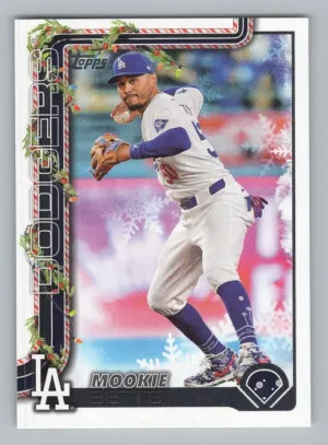 Mookie Betts 2025 Topps Holiday Dodgers