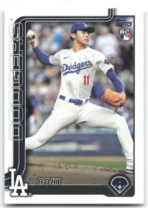 Roki Sasaki Rookie 2025 Topps Los Angeles Dodgers