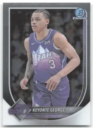 Keyonte George 2025-26 Bowman Chrome Utah Jazz