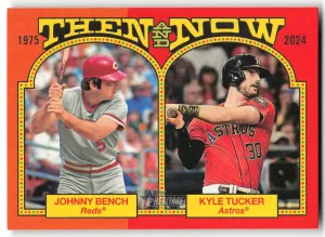 Kyle Tucker / Johnny Bench 2024 Topps Heritage Then and Now
