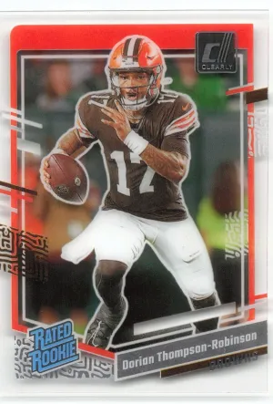 Dorian Thompson-Robinson RC 2023 Clearly Donruss Browns