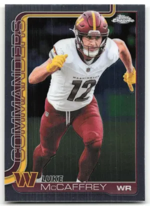 Luke McCaffrey 2025 Topps Chrome Washington Commanders