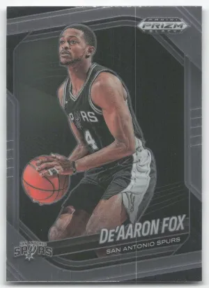 De'Aaron Fox 2024-25 Panini Prizm Black San Antonio Spurs