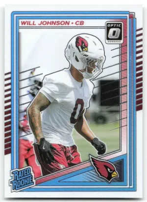 Will Johnson Rookie 2025 Donruss Optic Arizona Cardinals