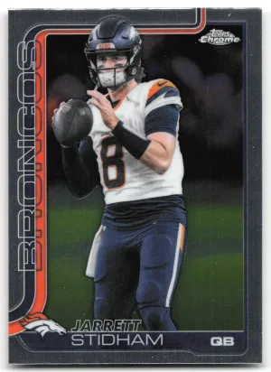 Jarrett Stidham 2025 Topps Chrome Denver Broncos